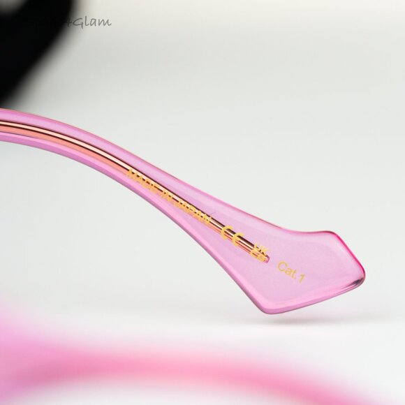 Gucci Women Sunglasses Trans Pink Orange Violet Grad Butterfly GG1552S 003 NEW - Picture 8 of 12